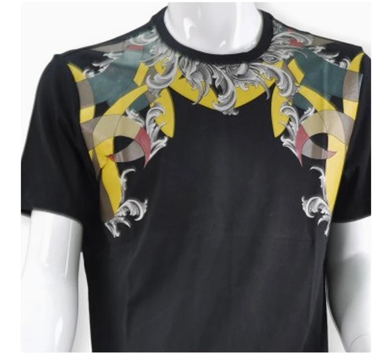 商品[国内直发] Versace|VERSACE 拼色男士T恤 V800648-VJ00188-V7008,价格¥1141,第7张图片详细描述