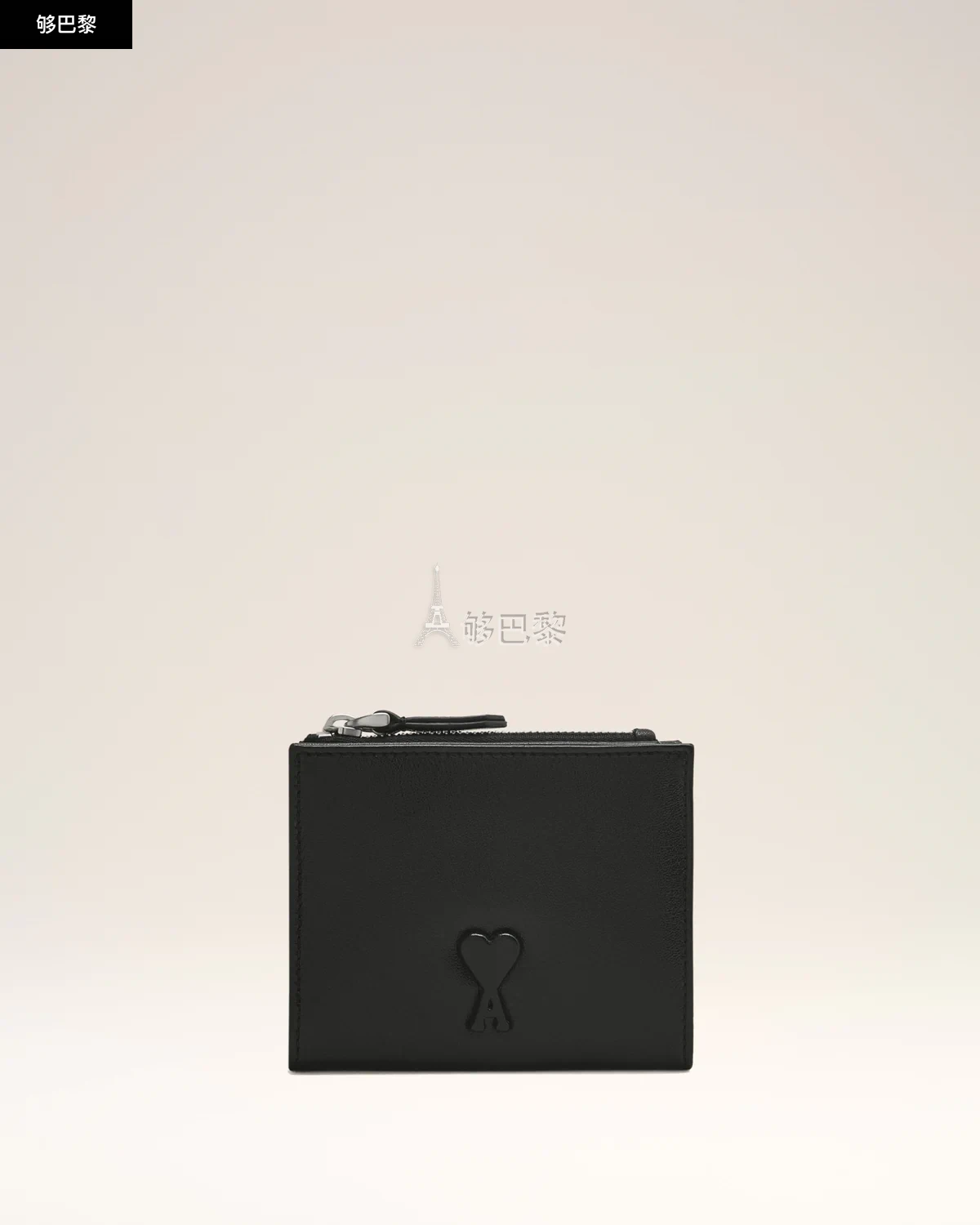 商品AMI|【预售】 AMI PARIS 25春夏 女士 卡包 Portefeuille Plié Noir Voulez Vous En Cuir Lisse USL201.AL0052.001 ,价格¥3077,第4张图片详细描述