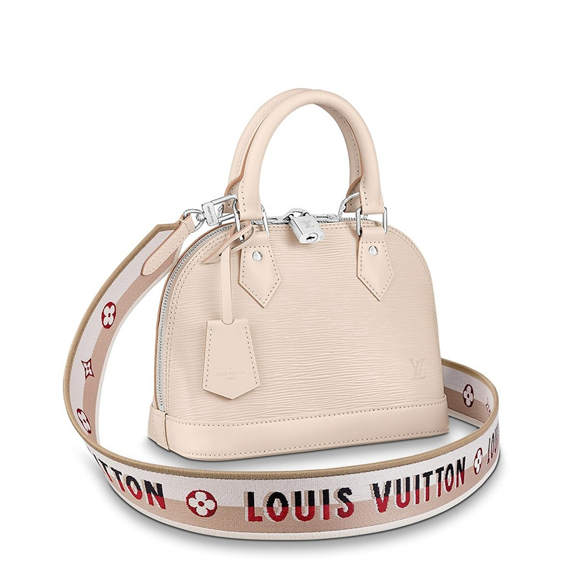 商品Louis Vuitton|预售十天 Louis Vuitton/路易威登 22春夏新款ALMA BB系列 女士米色粒面牛皮革银锁银扣单肩斜跨手提包M58706,价格¥17217,第2张图片详细描述