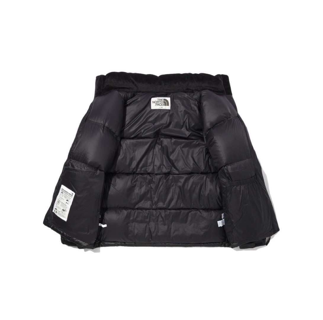 商品The North Face|【享贝家】（预售）THE NORTH FACE Logo刺绣拉链立领羽绒服 韩版冬季 情侣款 男女同款 黑色 NJ1DN50J-BLK,价格¥1458,第3张图片详细描述