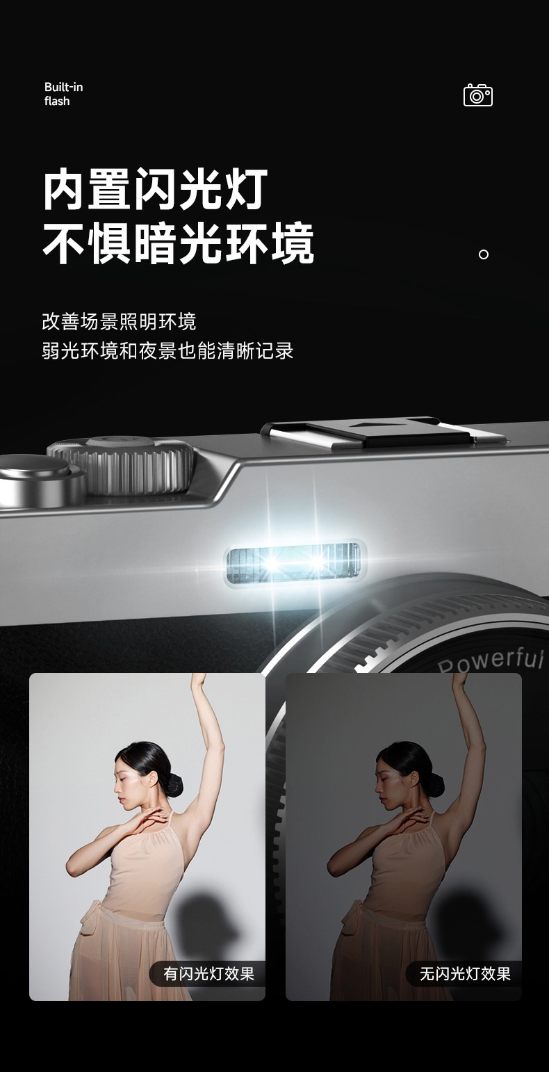 商品[国内直发] GLENVINTEN|格岚云顿英国品牌高清摄像摄影数码照相机家用拍摄自拍单反相机学生款微单照相机,价格¥757,第12张图片详细描述