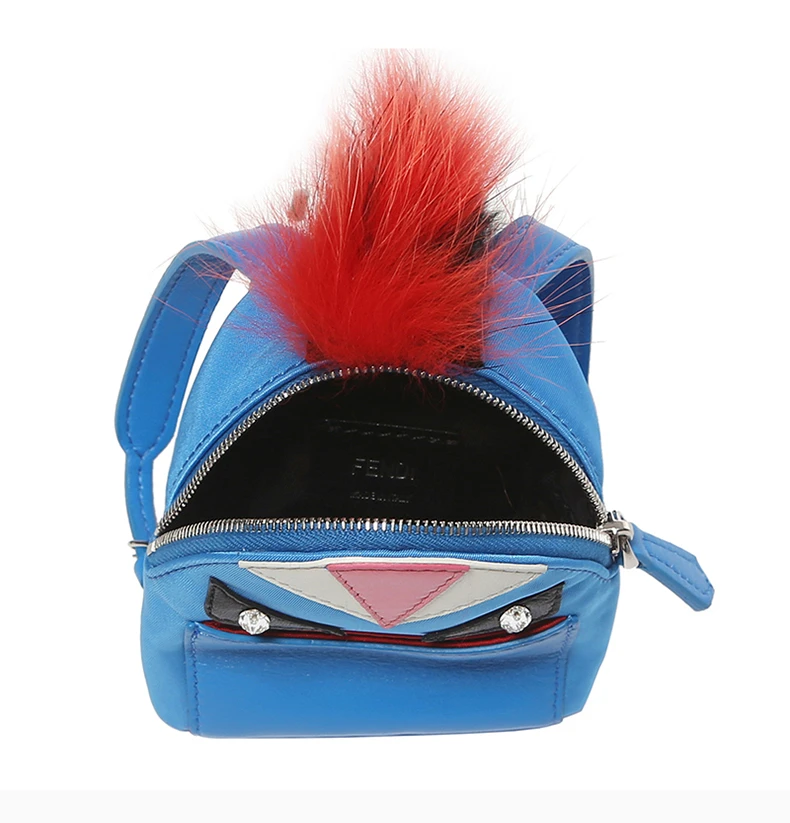 商品Fendi|Fendi 芬迪 女士蓝色怪兽背包钥匙扣挂饰 7AR457-5PP-F078R,价格¥2055,第9张图片详细描述