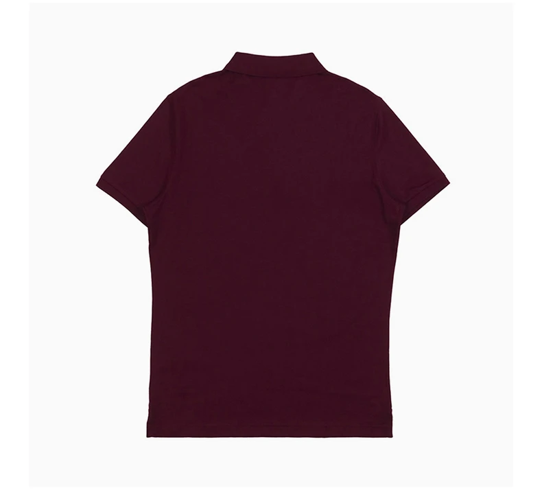 商品[国内直发] Burberry|BURBERRY 男士POLO衫深红色 3949424,价格¥1169,第5张图片详细描述
