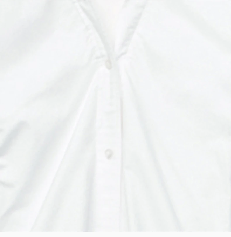 商品[国内直发] Alexander Wang|Alexander Wang  女士白色棉质露肩衬衫连衣裙 4WC1216113-111,价格¥3311,第8张图片详细描述