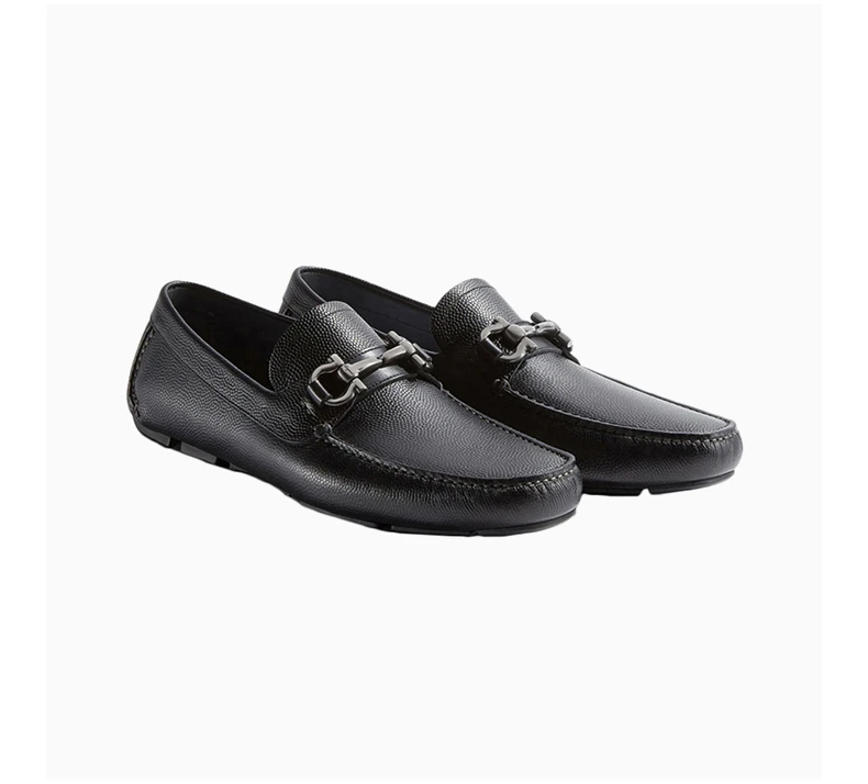 商品Salvatore Ferragamo|SALVATORE FERRAGAMO 黑色男士驾车鞋 02-4728-671739,价格¥3131,第5张图片详细描述