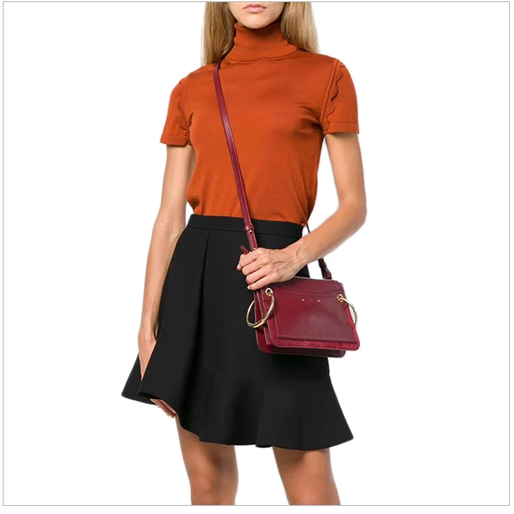 商品[国内直发] Chloé|Chloe' 蔻依 女士红色小牛皮挎包 C18AS105-A10-620,价格¥6792,第10张图片详细描述