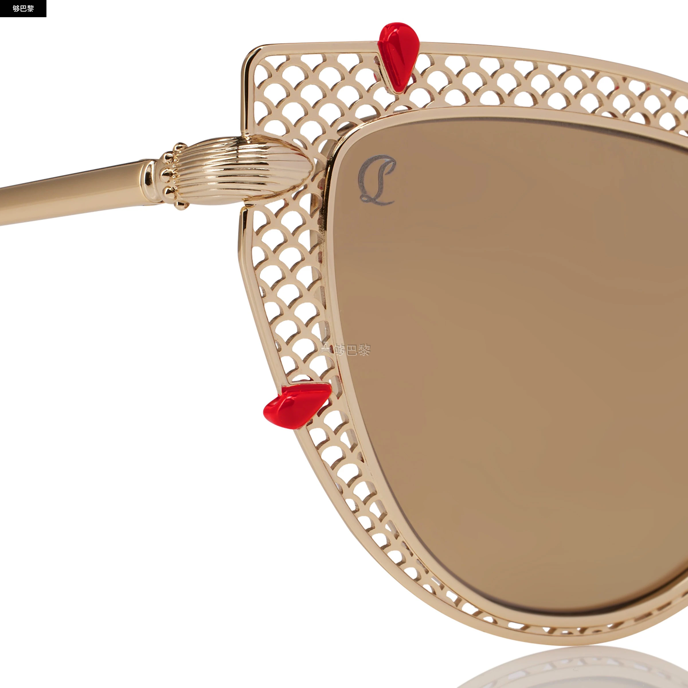 商品Christian Louboutin|【预售】 CL红底鞋 25春夏 女士 太阳眼镜 Miss Z LB0002 1255336K194,价格¥6524,第3张图片详细描述