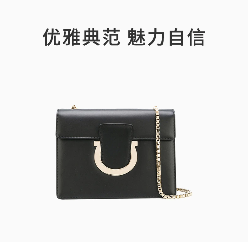 商品[国内直发] Salvatore Ferragamo|SALVATORE FERRAGAMO 黑色女士单肩包 21-G671-0675454,价格¥4882,第1张图片详细描述