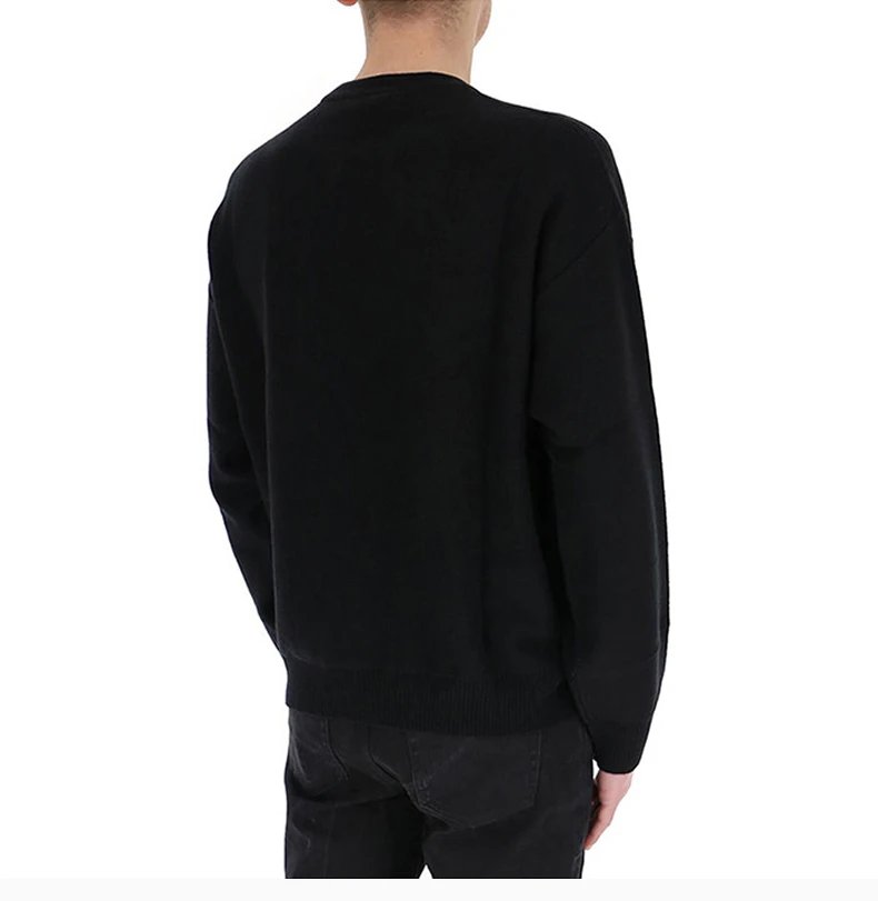 商品Versace|VERSACE 范思哲 男士黑色羊毛针织衫/毛衣 A87561-A236510-A1008,价格¥2888,第3张图片详细描述