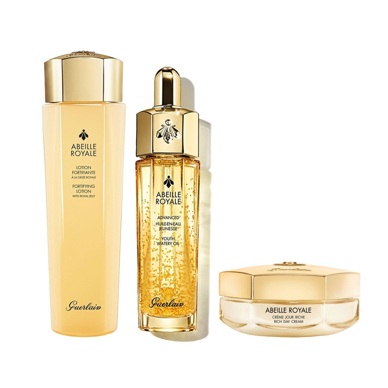 商品Guerlain|娇兰帝皇蜂姿黄金系列组合套装 柔肤水150ml+复原蜜50ml+面霜50ml,价格¥1656,第4张图片详细描述