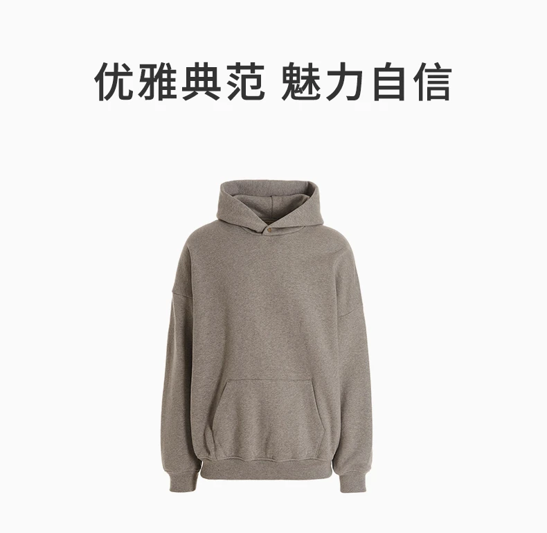 商品[国内直发] Fear of god|FEAR OF GOD 灰色女士卫衣/帽衫 FGE50004AFLC-033,价格¥7437,第1张图片详细描述