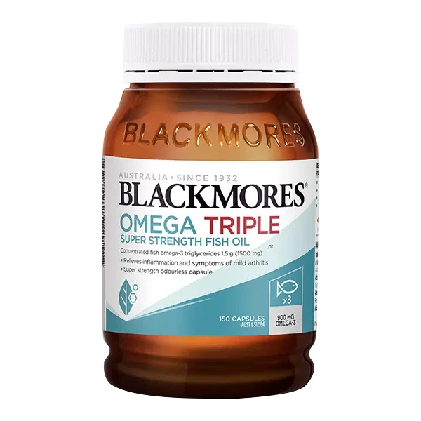 商品[国内直发] Blackmores|澳佳宝Blackmores三倍浓缩高含量鱼油胶囊150粒,价格¥231,第1张图片详细描述