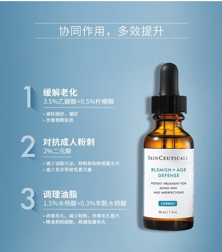 商品SkinCeuticals|修丽可 果酸焕活复颜精华液,价格¥581,第8张图片详细描述