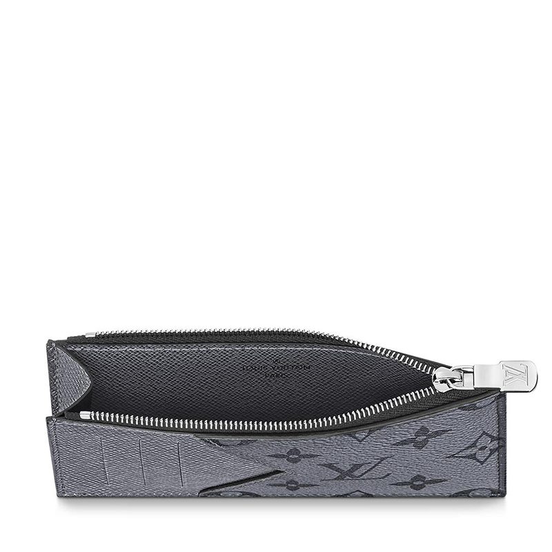 商品Louis Vuitton|预售十天 Louis Vuitton/路易威登 22春夏新款 男士灰色老花帆布配皮银扣拉链开合卡夹钱包M30839,价格¥3280,第3张图片详细描述