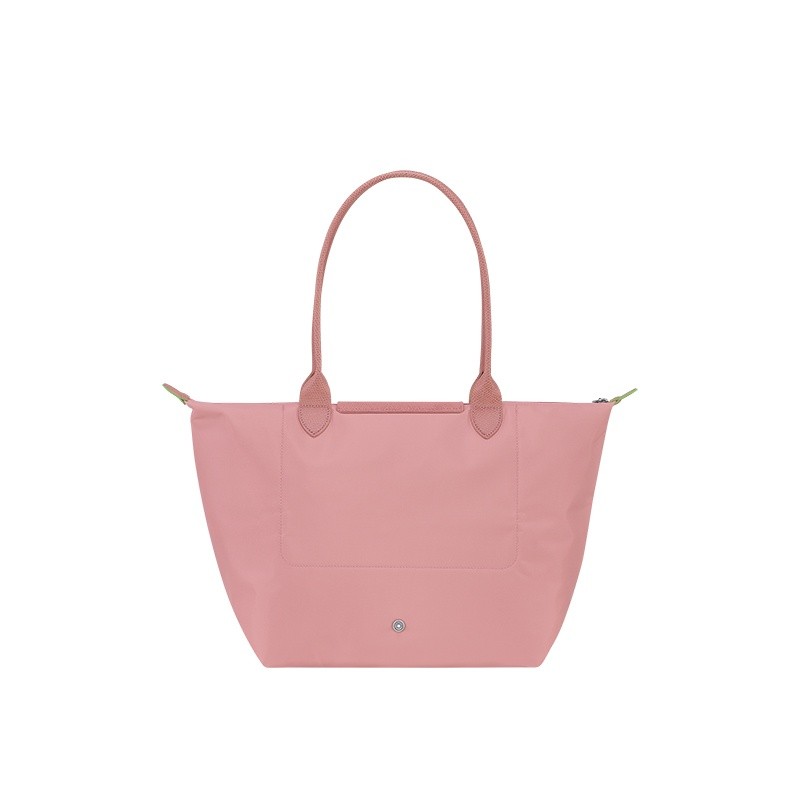 商品Longchamp|LONGCHAMP/珑骧 女士粉色帆布银色五金按扣拉链开合大号托特包,价格¥1045,第5张图片详细描述