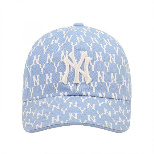 商品MLB|【享贝家】MLB Monogram系列棒球帽 男女同款 蓝色（预售款，10天发货）32CPFA111-50S-FREE,价格¥207,第3张图片详细描述