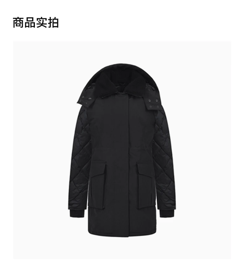 商品[国内直发] Canada Goose|CANADA GOOSE 黑色女士羽绒服 3205LB-61,价格¥3249,第4张图片详细描述