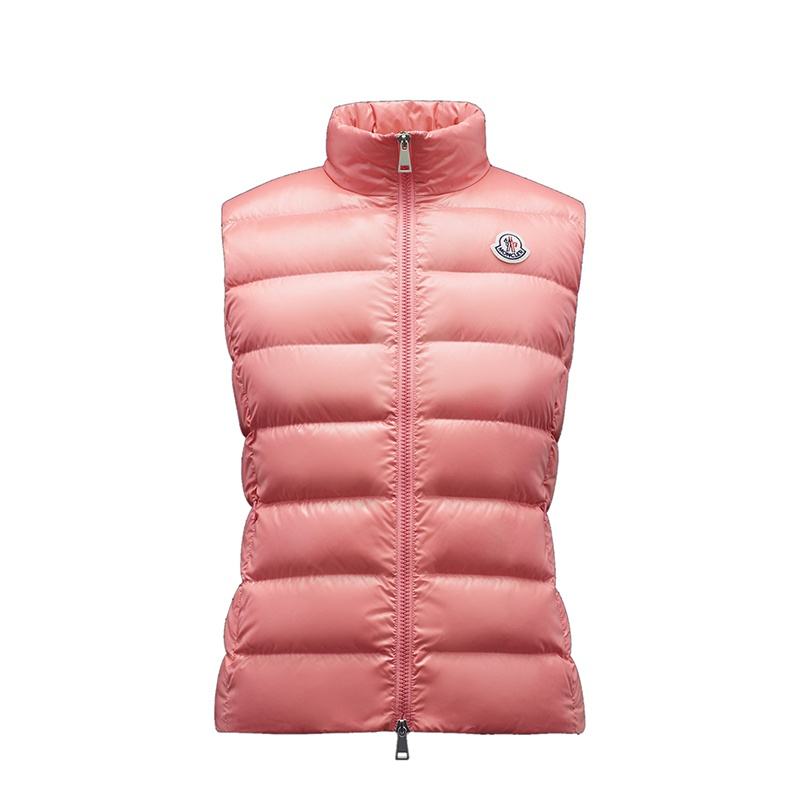 商品Moncler|Moncler/蒙克莱 22年秋冬新款 Ghany系列 珊瑚粉色无袖羽绒服马甲H20931A5250068950539,价格¥5848,第2张图片详细描述