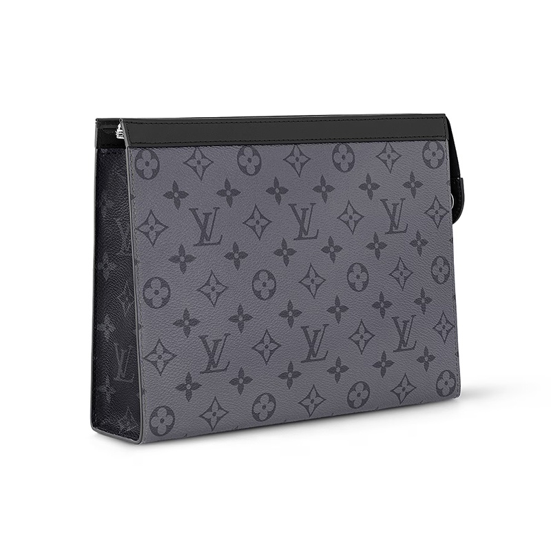 商品Louis Vuitton|【现货】路易威登 男士灰色帆布徽标印花金属饰面旅行手提包 M69535,价格¥7586,第3张图片详细描述