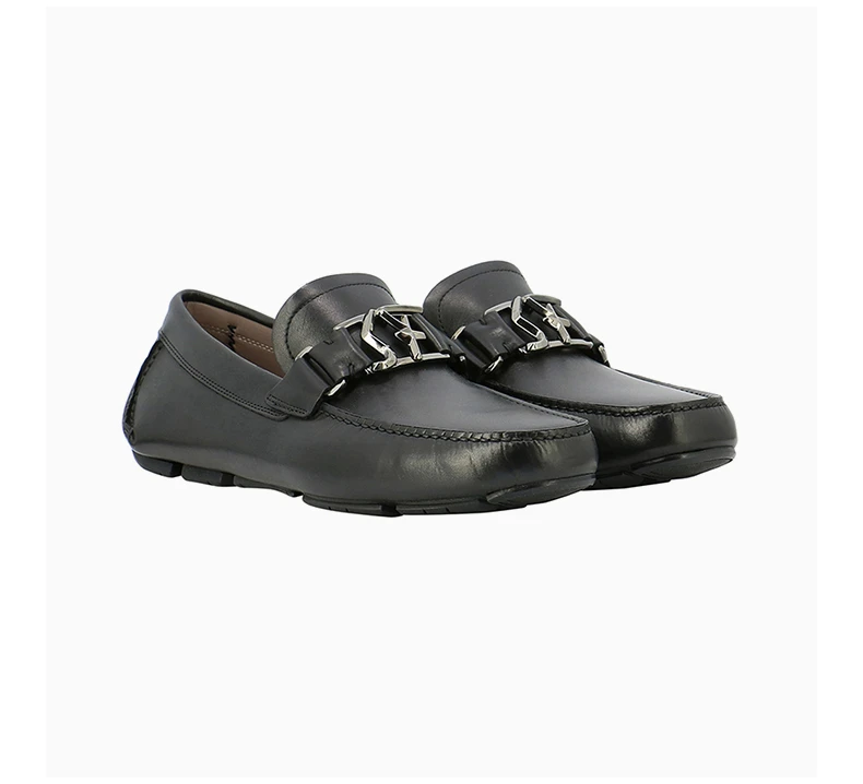 商品Salvatore Ferragamo|SALVATORE FERRAGAMO 男士黑色牛津鞋 02-0144-741584,价格¥3934,第6张图片详细描述