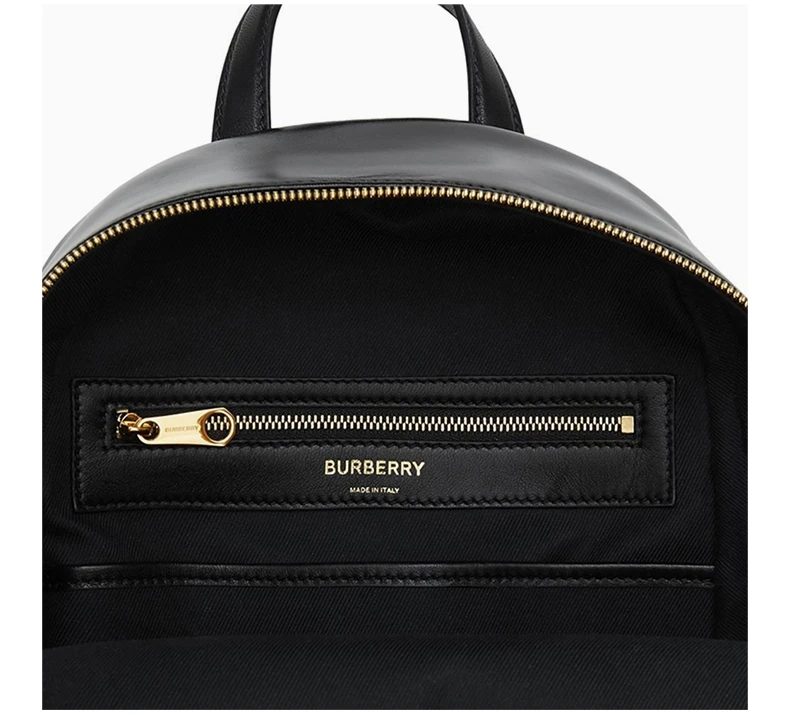 商品[国内直发] Burberry|Burberry 博柏利 黑色皮革女士双肩包 8023038,价格¥6950,第7张图片详细描述