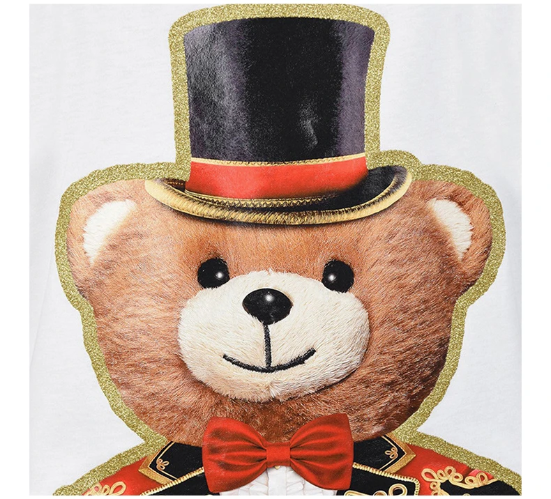 商品[国内直发] Moschino|MOSCHINO 米白色女士T恤 EV0702-0540-3001,价格¥486,第8张图片详细描述