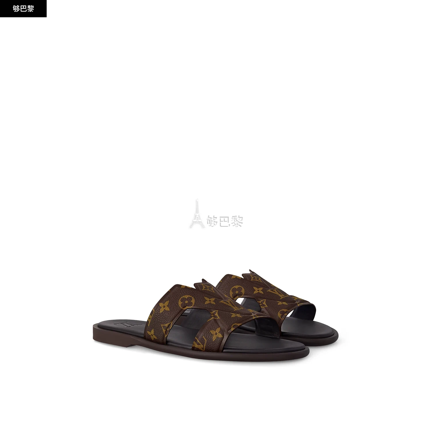 商品Louis Vuitton|【预售】 LV路易威登 25春夏 男士 平底凉鞋 LV OASIS 凉拖 1ACRPR ,价格¥7796,第2张图片详细描述