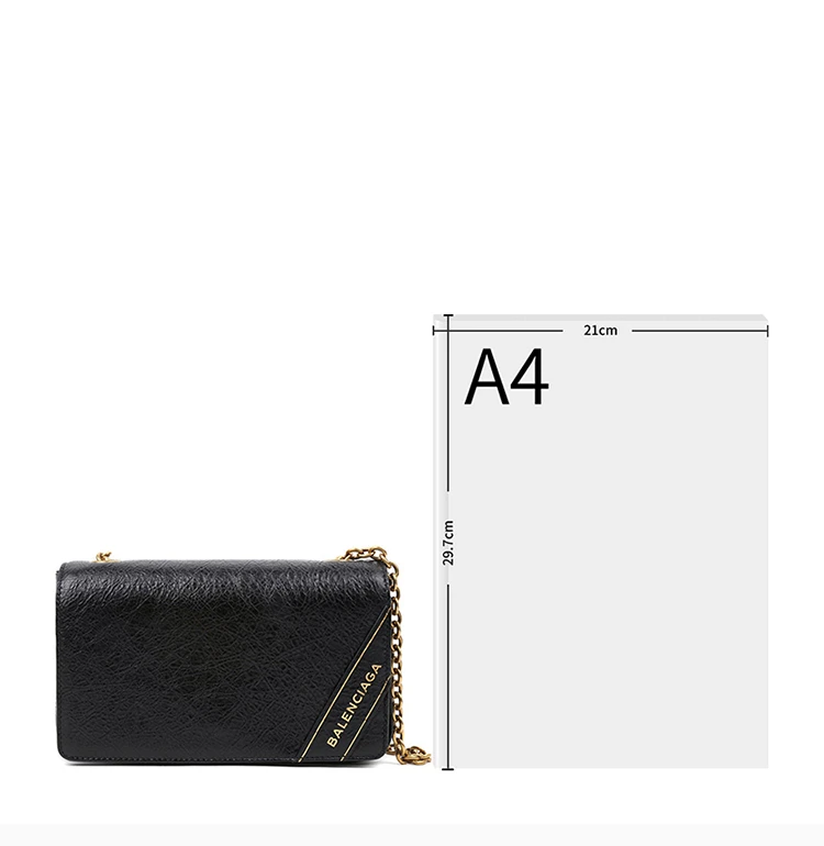 商品Balenciaga|Balenciaga 巴黎世家 女士黑色链条挎包 502027-D94IM-1000,价格¥4544,第4张图片详细描述