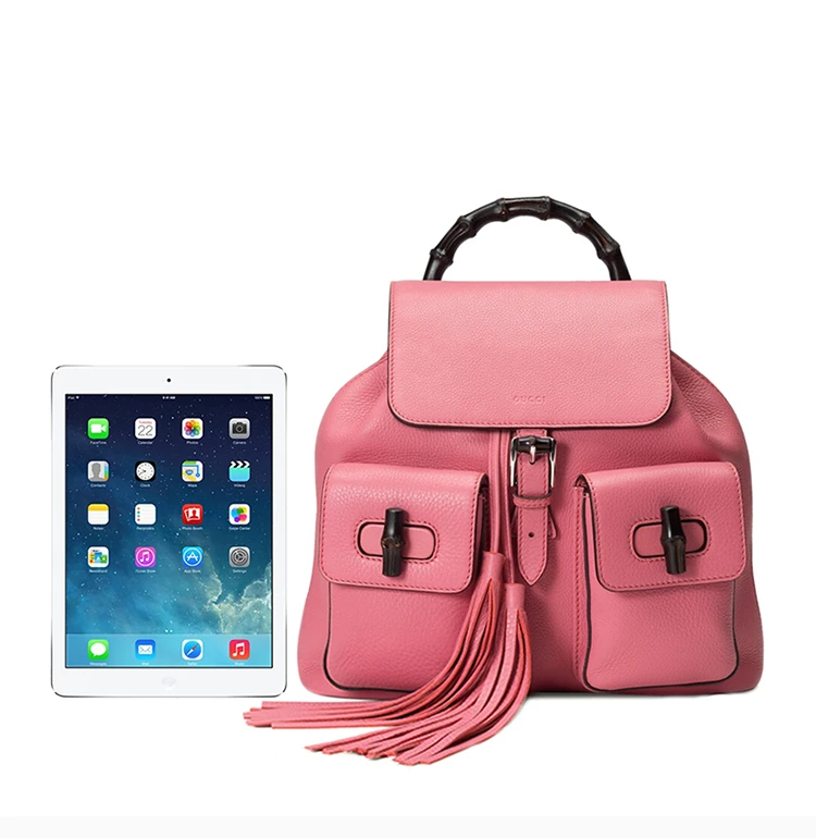 商品[国内直发] Gucci|GUCCI 粉色女士双肩包 370833-A7M0N-5528,价格¥18202,第3张图片详细描述