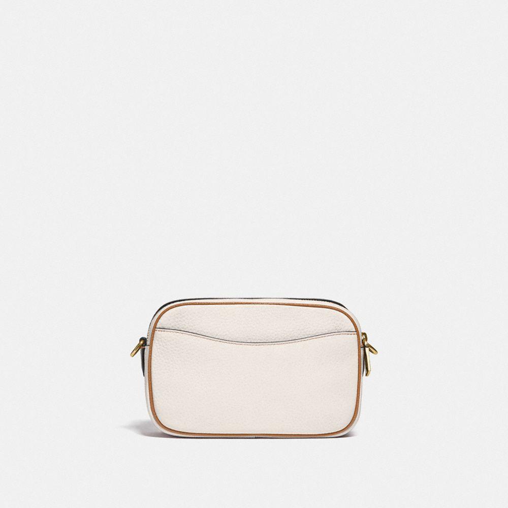 商品[国内直发] Coach|蔻驰女包奢侈品包包WILLOW白色拼色皮质相机包小方包双拉链单肩斜挎包节日生日礼物送女友C0695 B4CAH,价格¥812,第13张图片详细描述