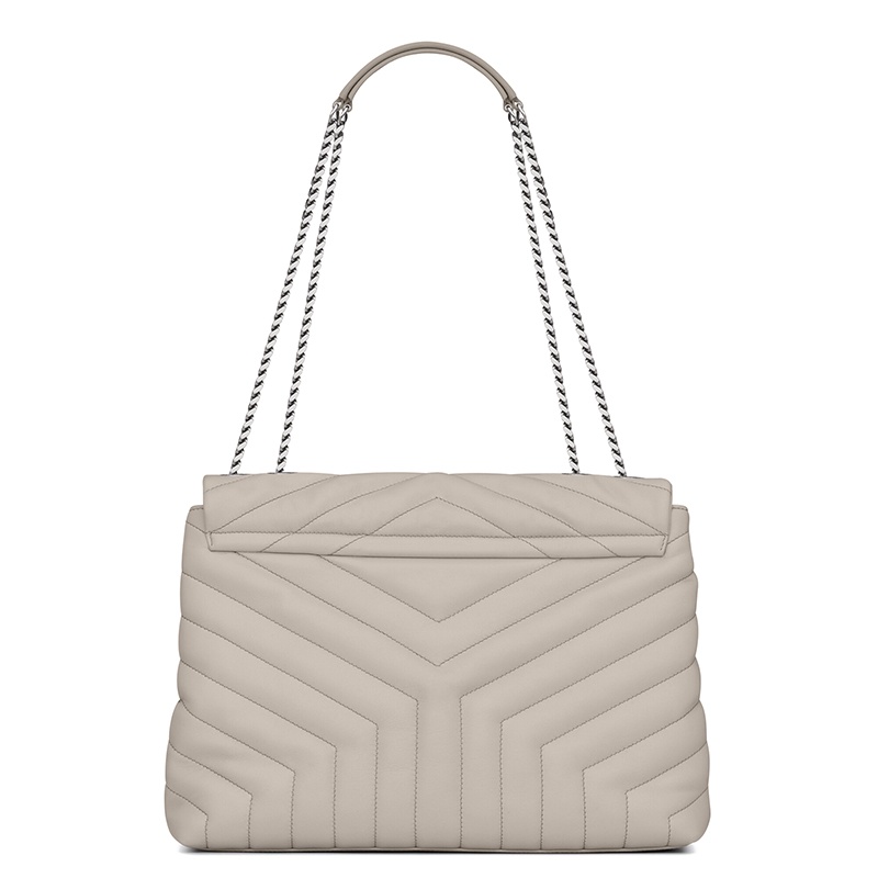 商品Yves Saint Laurent|SAINT LAURENT PARIS/圣罗兰 LOULOU TOY系列 经典女士中号复古白小牛皮Y缝ysl银色徽标手提斜挎单肩包574946DV7269207,价格¥18601,第3张图片详细描述