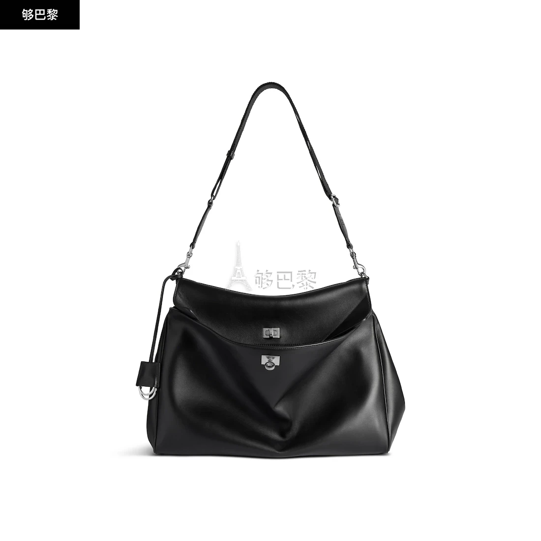商品Balenciaga|【预售】 巴黎世家 25春夏 男士 单肩包 RODEO邮差包 8218872ABOX1000 ,价格¥29443,第2张图片详细描述