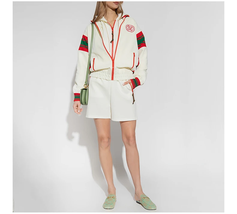 商品[国内直发] Gucci|GUCCI 米白色女士卫衣/帽衫 720582-XJEWO-9782,价格¥8323,第7张图片详细描述