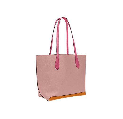 商品Coach|蔻驰女士粉色牛皮单肩托特包（香港仓发货）,价格¥1772,第5张图片详细描述