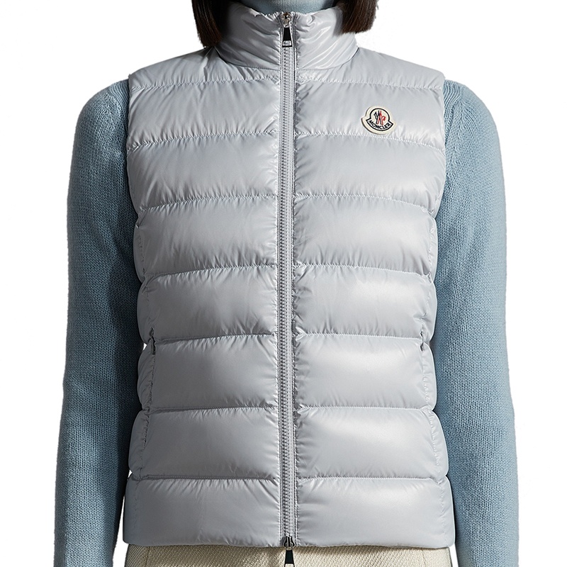 商品Moncler|Moncler/蒙克莱 22年秋冬新款 Ghany系列 女士紫灰色无袖羽绒服马甲,价格¥5903,第5张图片详细描述