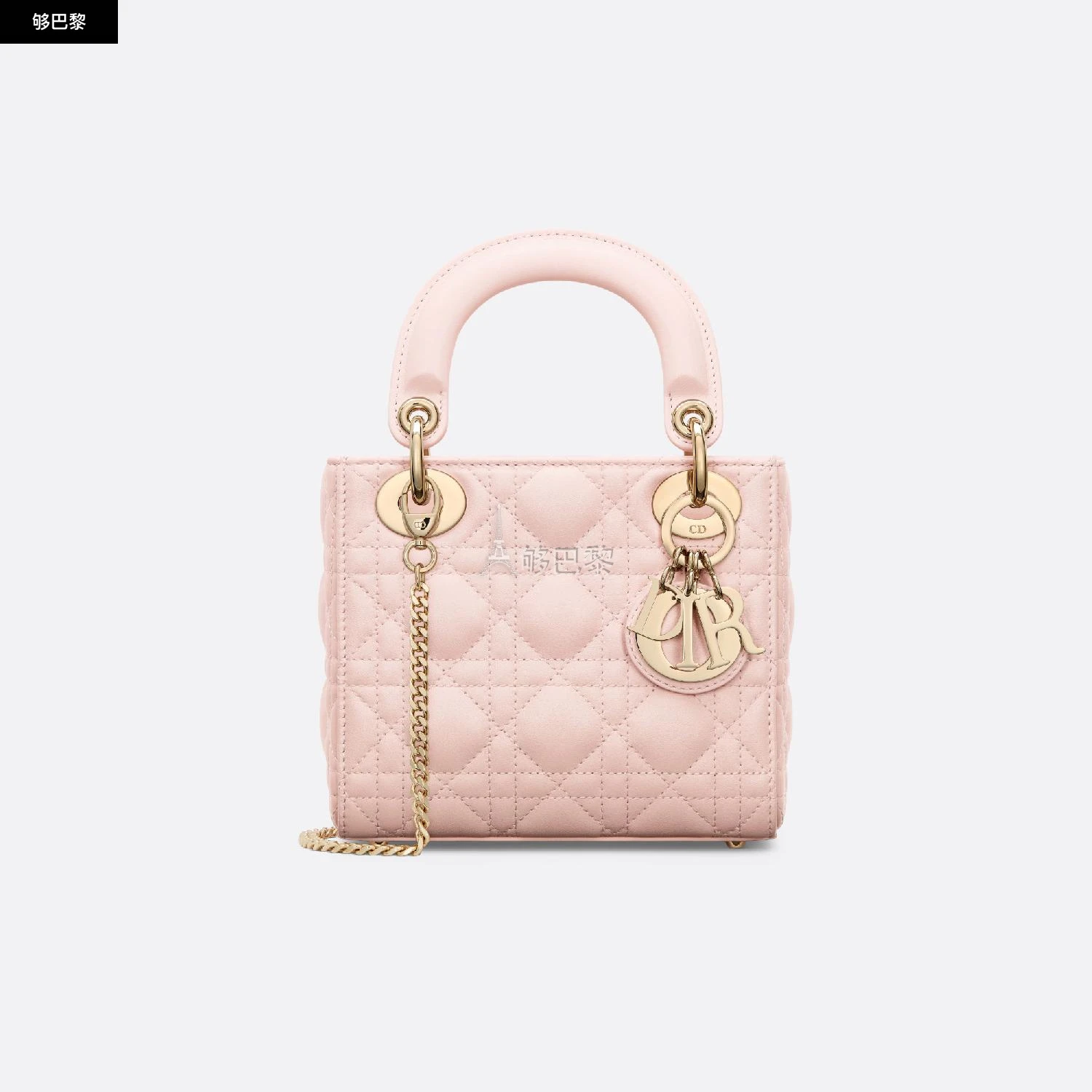 商品Dior|【预售】 迪奥 24秋冬 女士 手提包 迷你 Lady Dior 手袋 M0505ONGE_M413,价格¥40813,第4张图片详细描述