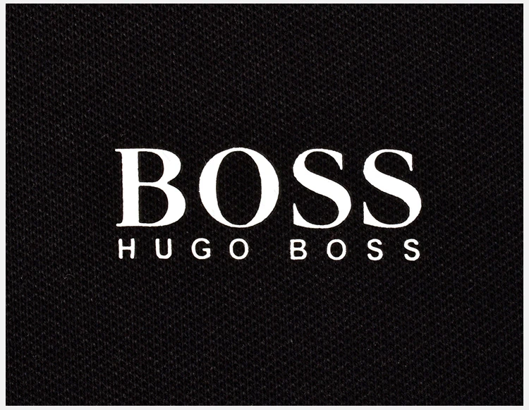 商品Hugo Boss|Hugo Boss 雨果博斯 男士棉质混纺BOSS印花胸标时尚系扣短袖POLO衫 PAULE-182-3643-001,价格¥726,第10张图片详细描述