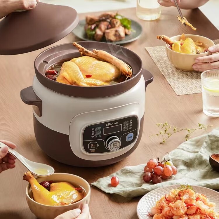 商品[国内直发] Bear|小熊电炖锅电炖盅2-4升家用紫砂内胆炖汤煲粥锅适用3-6人全新 2升紫砂电炖盅 ddg-d20t5,价格¥244,第3张图片详细描述