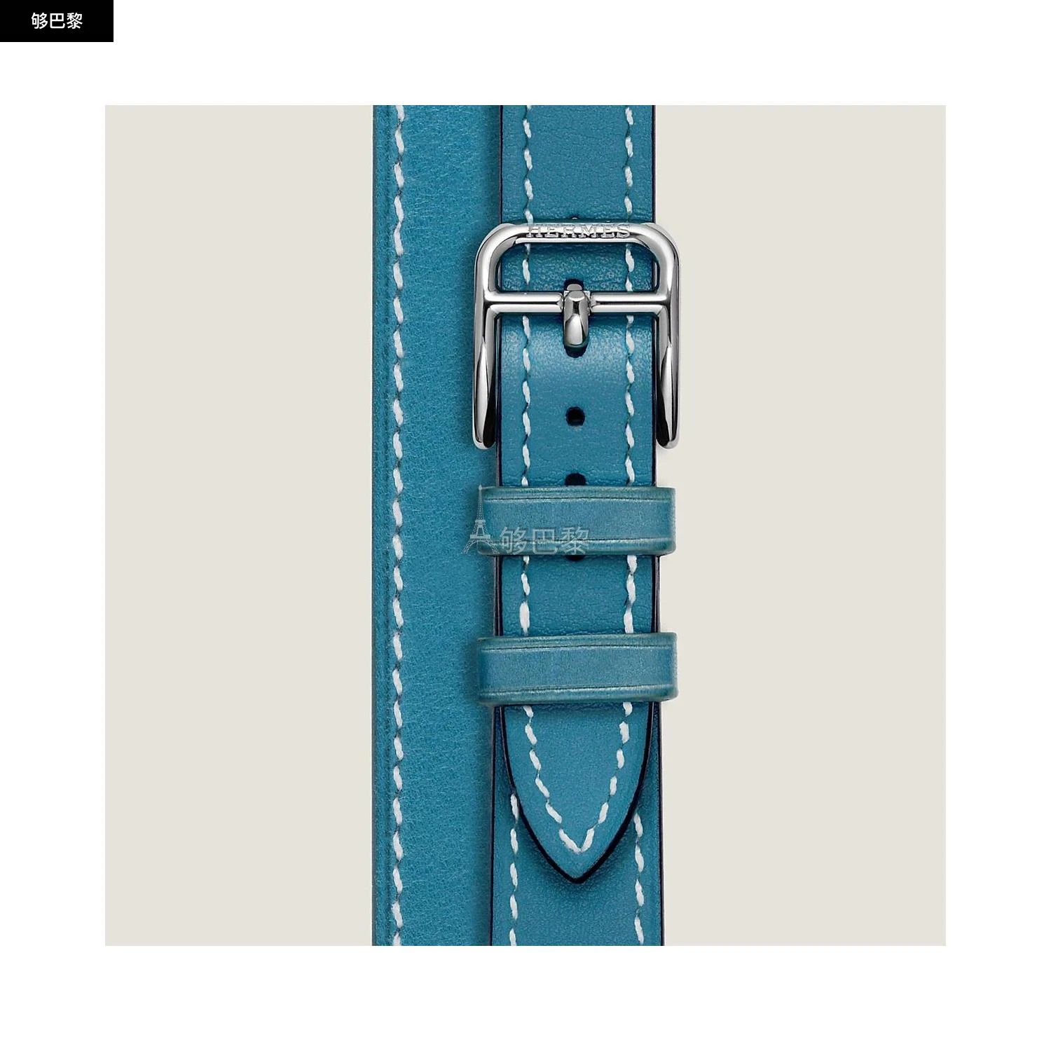 商品Hermes|【预售】 爱马仕 24秋冬 女士 手表带 Bracelet pour Cape Cod Grand modèle 37 mm, double tour WKB0073WK75091,价格¥3968,第2张图片详细描述