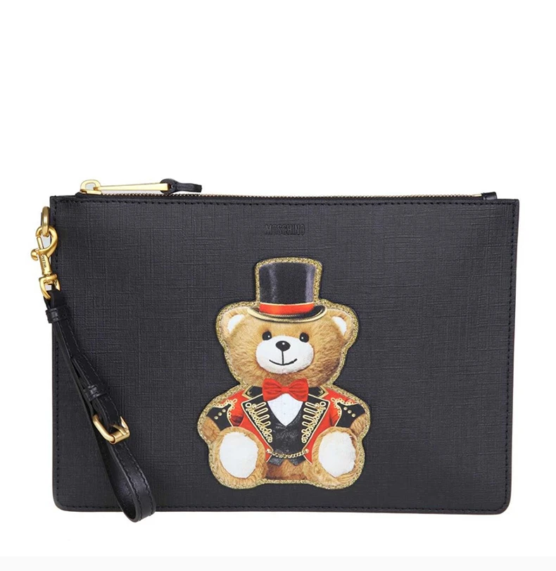 商品Moschino|MOSCHINO 莫斯奇诺 女士黑色手拿包 8429-8210-1555,价格¥1647,第6张图片详细描述