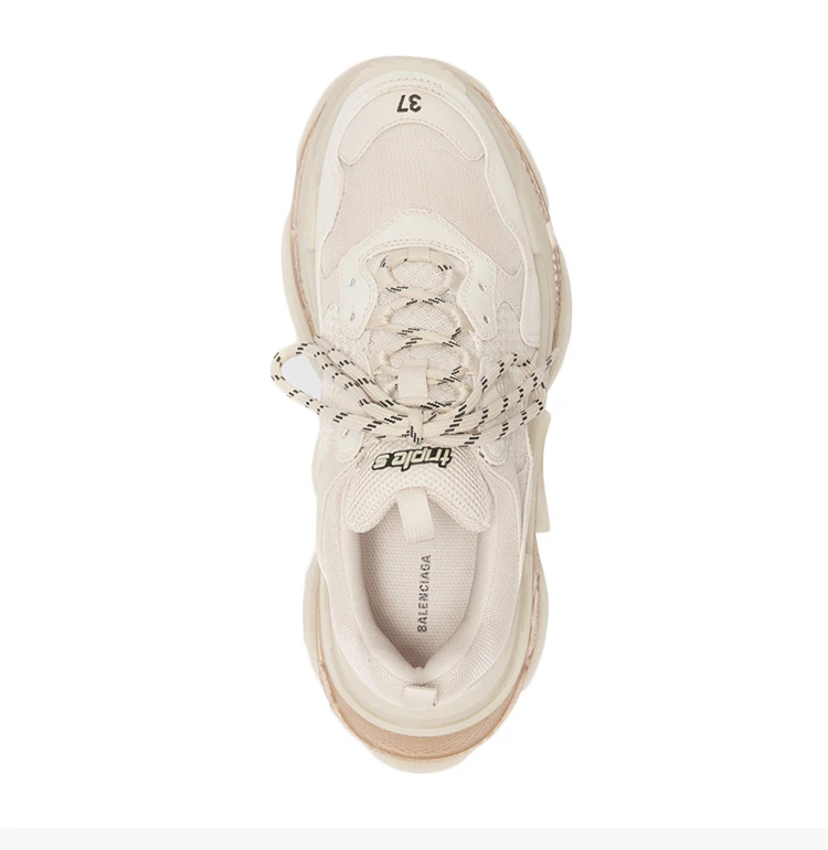 商品[国内直发] Balenciaga|Balenciaga 巴黎世家 女士白色运动鞋 544351-W09O1-9005,价格¥7608,第6张图片详细描述