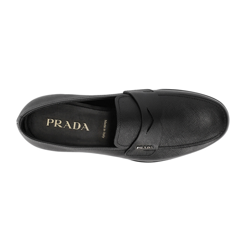 商品Prada|PRADA 男士黑色牛皮乐福鞋 2DB178-053-F0002,价格¥4686,第7张图片详细描述