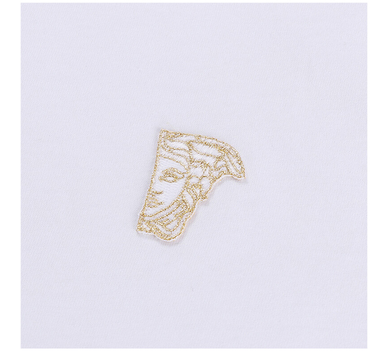 商品Versace|VERSACE COLLECTION 男士白色圆领棉质T恤 V800683-VJ00180-V9052,价格¥499,第10张图片详细描述