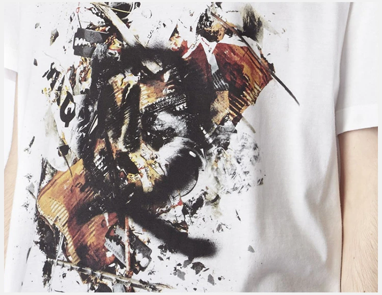 商品Alexander McQueen|Alexander McQueen 亚历山大·麦昆 男士白色印花棉T恤 291571-RER46-9000,价格¥895,第6张图片详细描述