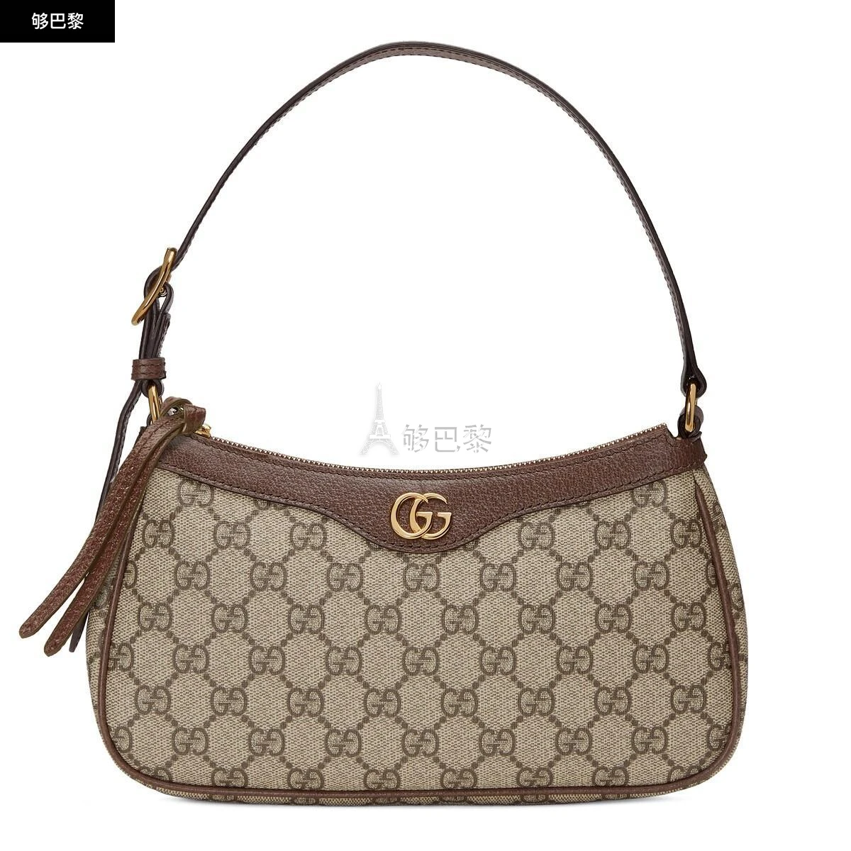 商品Gucci|【预售】 古驰 24秋冬 女士 单肩包 Ophidia系列小号手袋 735145 KAAAD 8358,价格¥10311,第2张图片详细描述