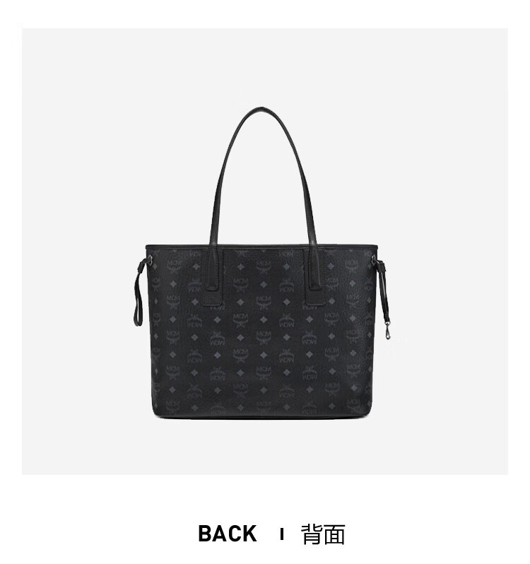 商品[国内直发] MCM|MCM女士Cubic Monogram Liz Visetos干邑色人造革手提包 MWPCSVI01,价格¥4574,第7张图片详细描述