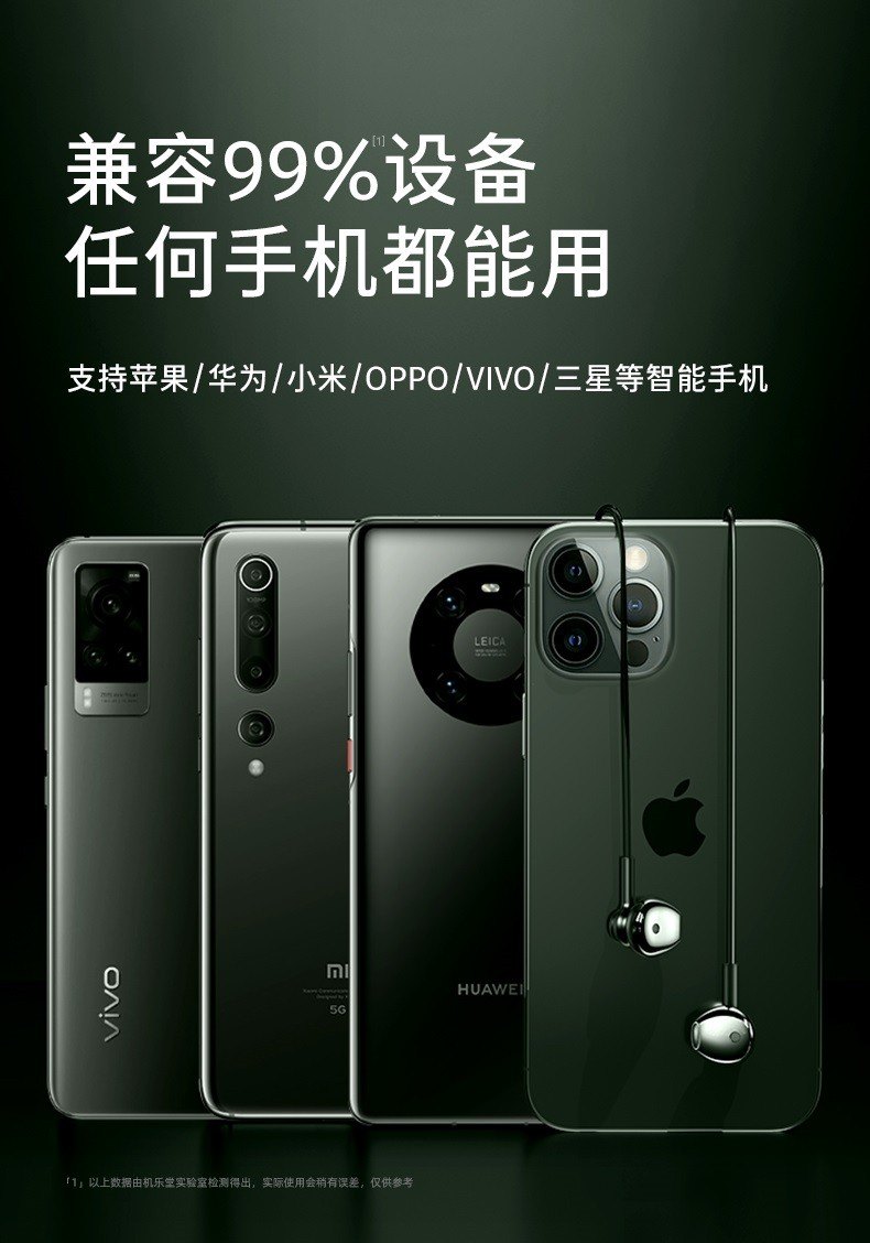商品[国内直发] JOYROOM|机乐堂 JR-D6蓝牙耳机颈挂式双动圈运动防水线控耳机微小型耳塞超长待机5.0入耳式苹果男女安卓通用,价格¥175,第25张图片详细描述