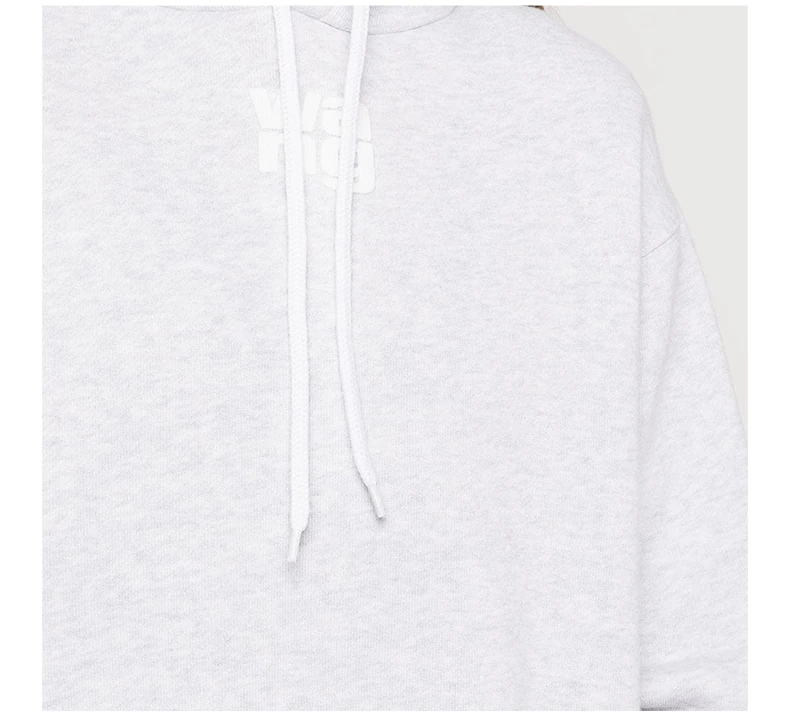 商品Alexander Wang|ALEXANDER WANG 浅灰色女士卫衣/帽衫 4CC3222069-050,价格¥2198,第8张图片详细描述