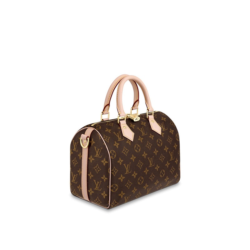 商品Louis Vuitton|【预售十天】路易威登  经典款Speedy 25 女士棕色老花小牛皮肩带版手提包,价格¥14021,第4张图片详细描述