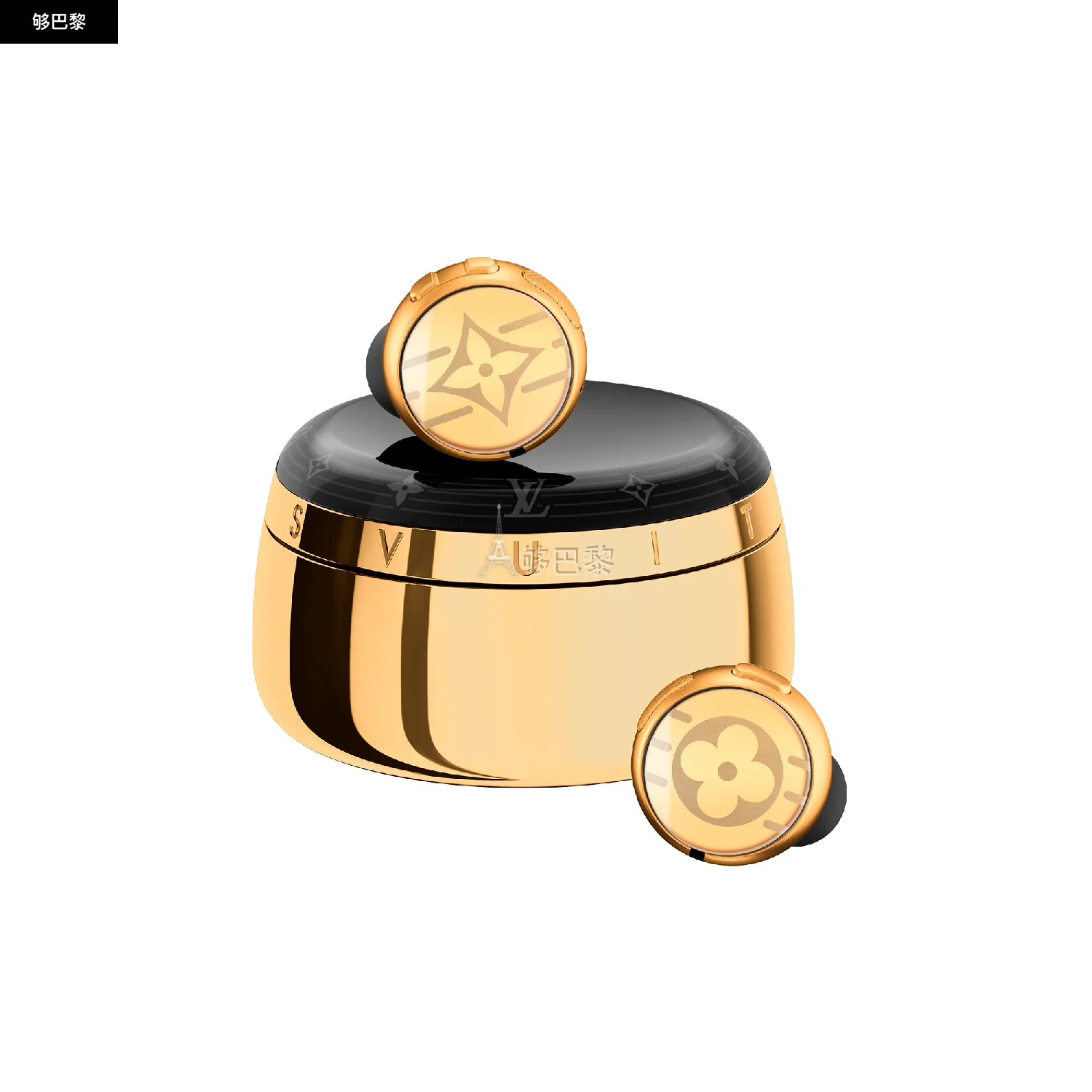 商品Louis Vuitton|【预售】 LV路易威登 25秋冬 男士 耳机 Écouteurs Louis Vuitton Horizon Light Up - Doré QAB220 ,价格¥14355,第2张图片详细描述